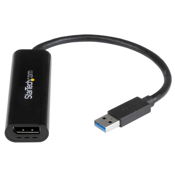 StarTech.com Slim USB 3.0 to DisplayPort Adapter - External Video Card for Multi-monitor DP - 2048 x 1152 and 1080p StarTech.com Slim USB 3.0 to DisplayPort Adapter - External Video Card for Multi-monitor DP - 2048 x 1152 and 1080p