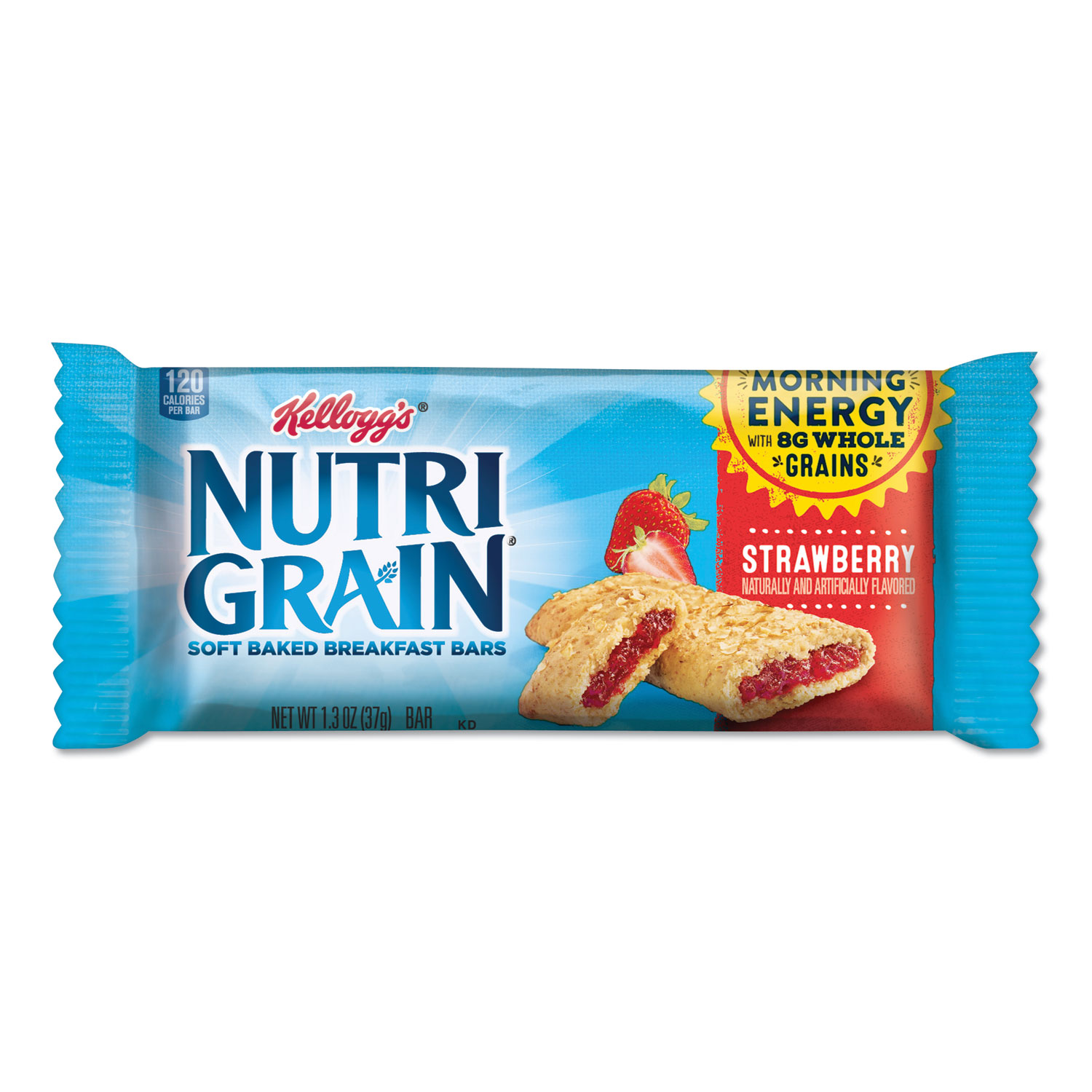 Kellogg's NutriGrain Soft Baked Breakfast Bars, Strawberry, Indv Wrapped 1.3 oz Bar, 16/Box