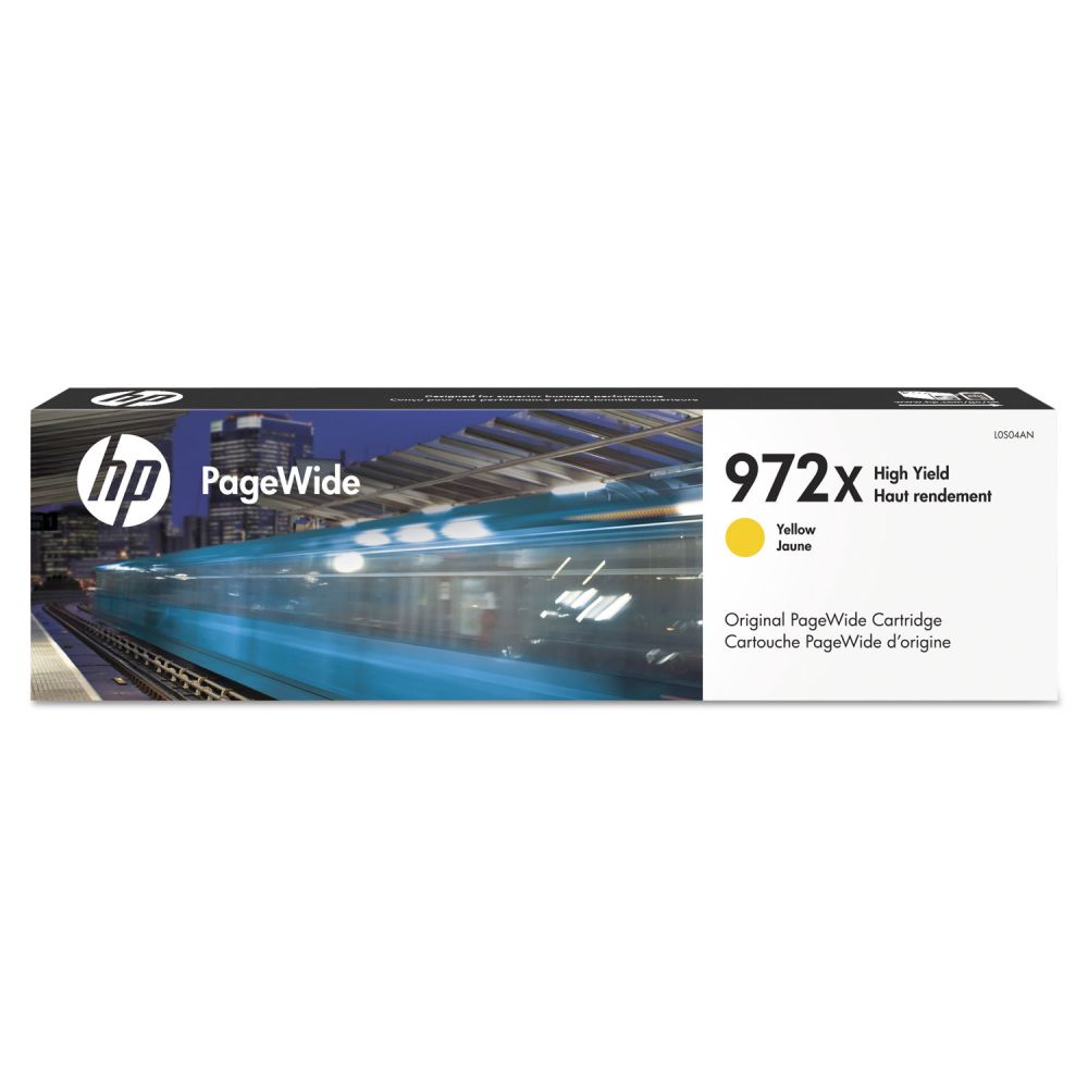 HP 972X, (L0S04AN) High-Yield Yellow Original PageWide Cartridge | OfficeSupply.com