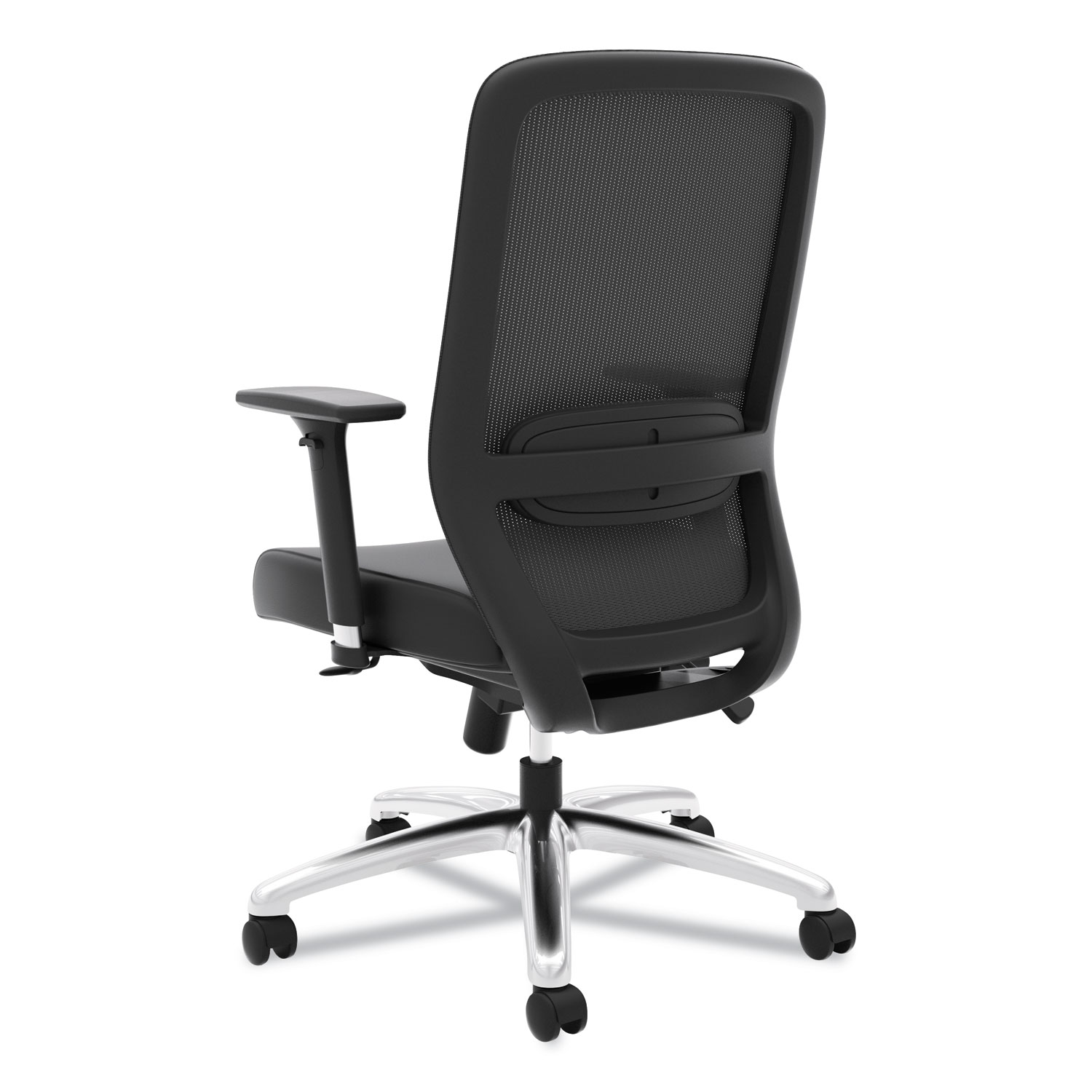 HON HVL721 Mesh Executive Chair, Mesh Back, SofThread LeatherSeat