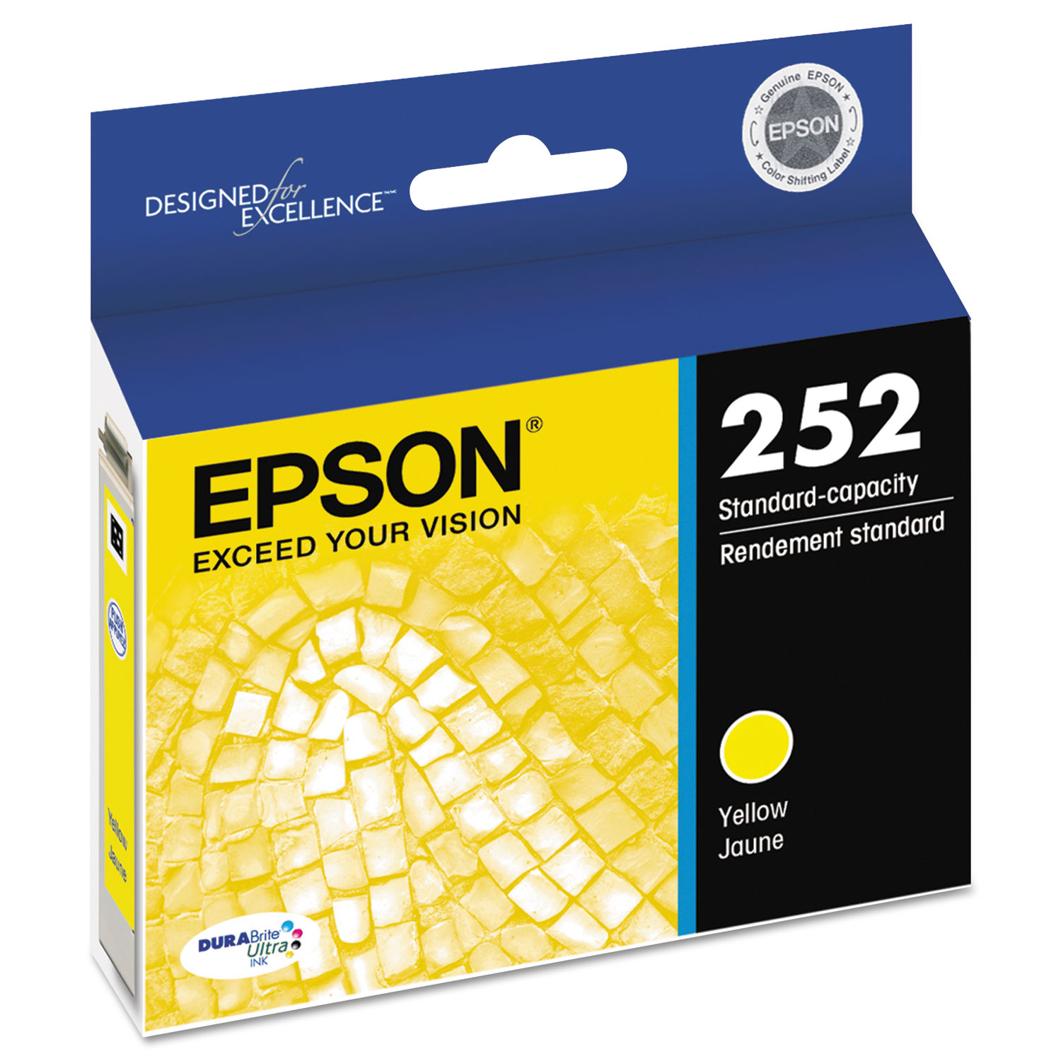 Epson T252420 (252) DURABrite Ultra Ink, Yellow