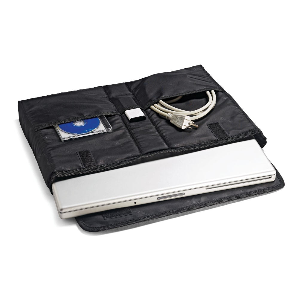 Samsonite Bonded Leather Computer Attaché, Black | OfficeSupply.com