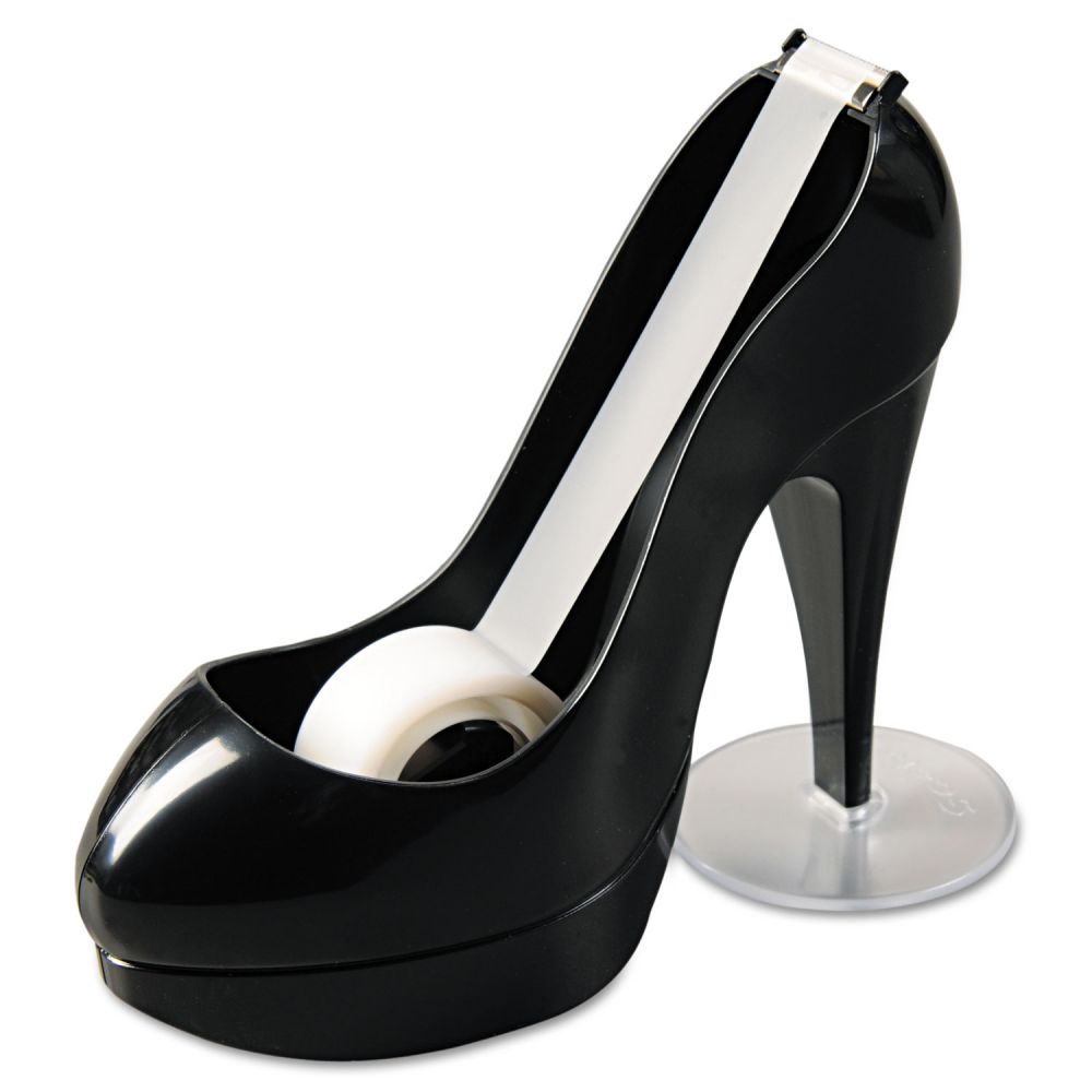Scotch Shoe Tape Dispenser, Black High Heel, 1