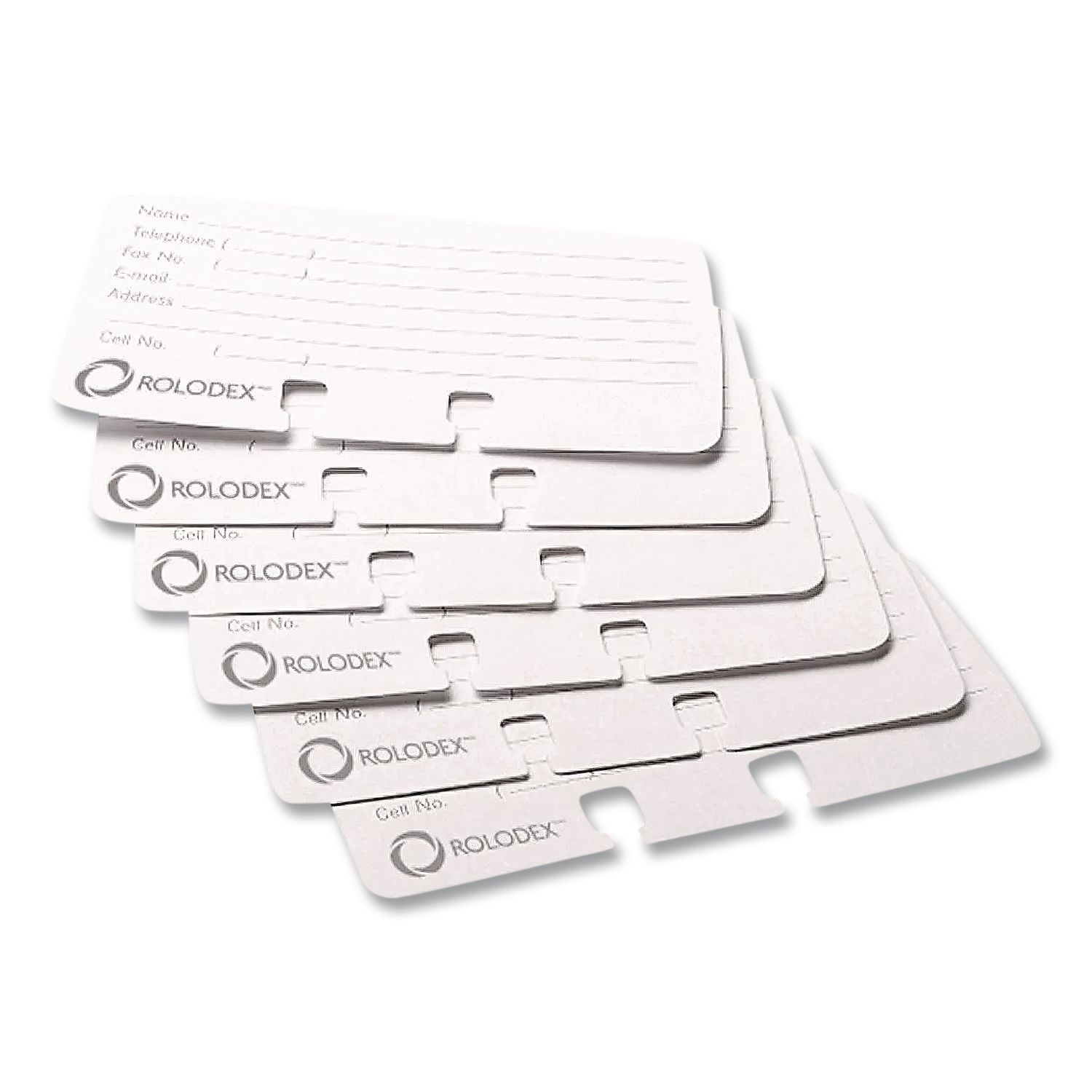 Rolodex Card File Refills, Ruled, 2 1/4