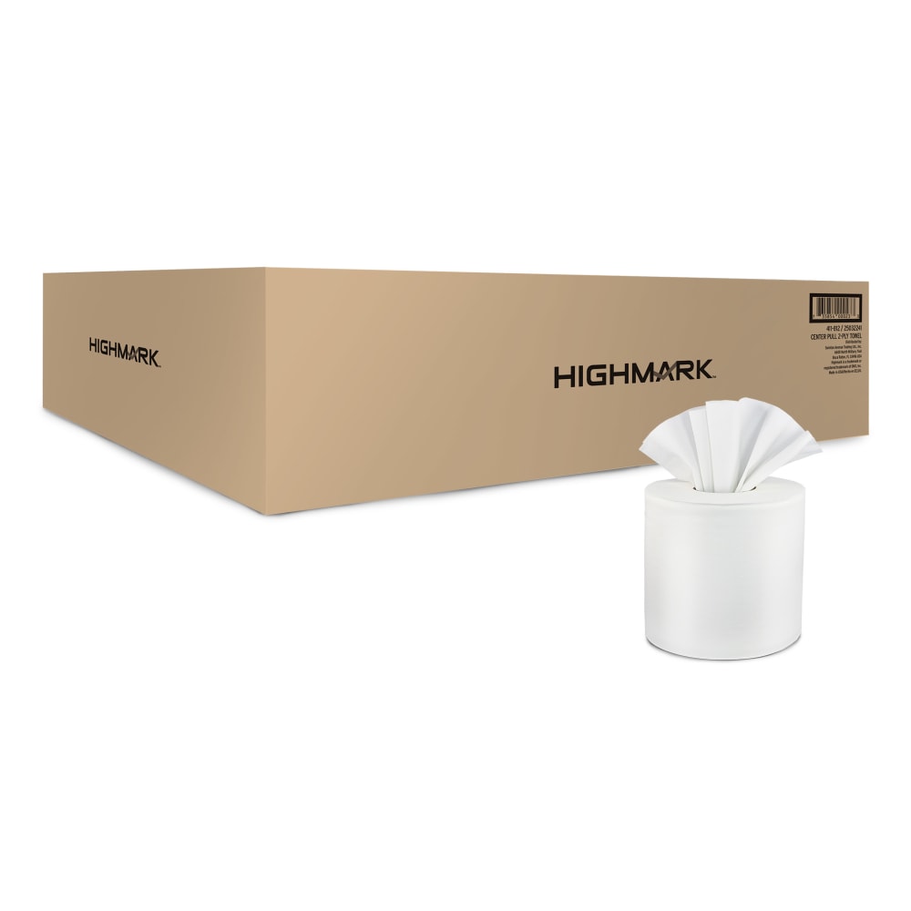 Highmark Centerpull 2Ply Paper Towels, 600' Per Roll, Pack Of 6 Rolls