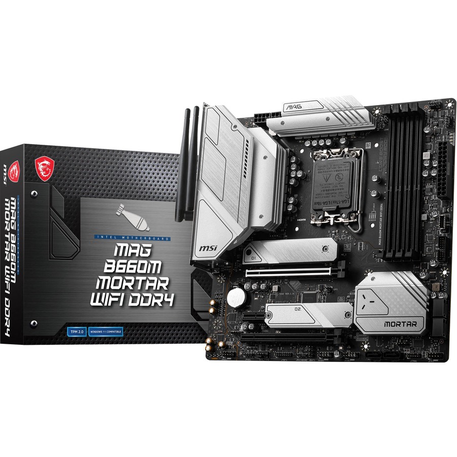 MSI　MAG B660M MORTAR WIFI DDR4　LGA1700 MAG B660M MORTAR WIFI DDR4