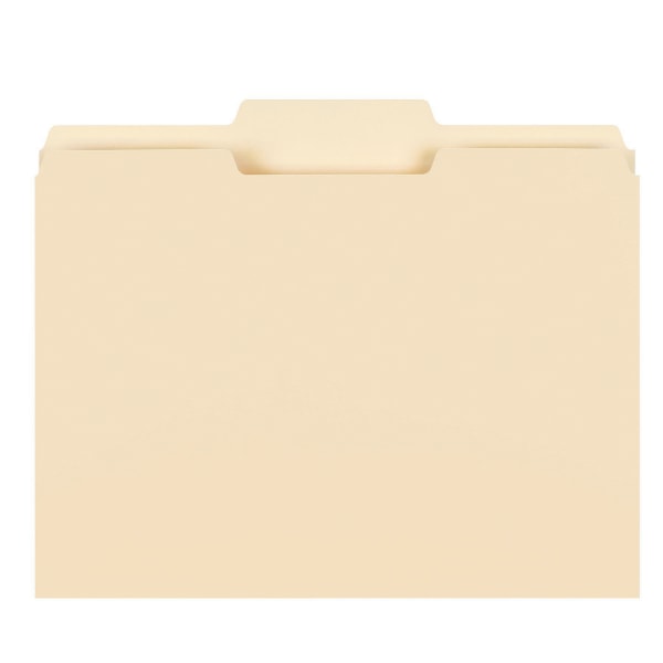 File Folders, 1/3 Cut, Letter Size, Manila, Pack Of 250