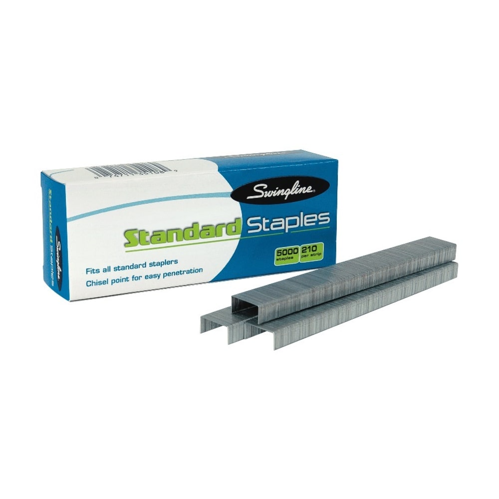 Swingline Standard Chisel Point Staples 10/pk, (10 boxes of 5,000 staples)