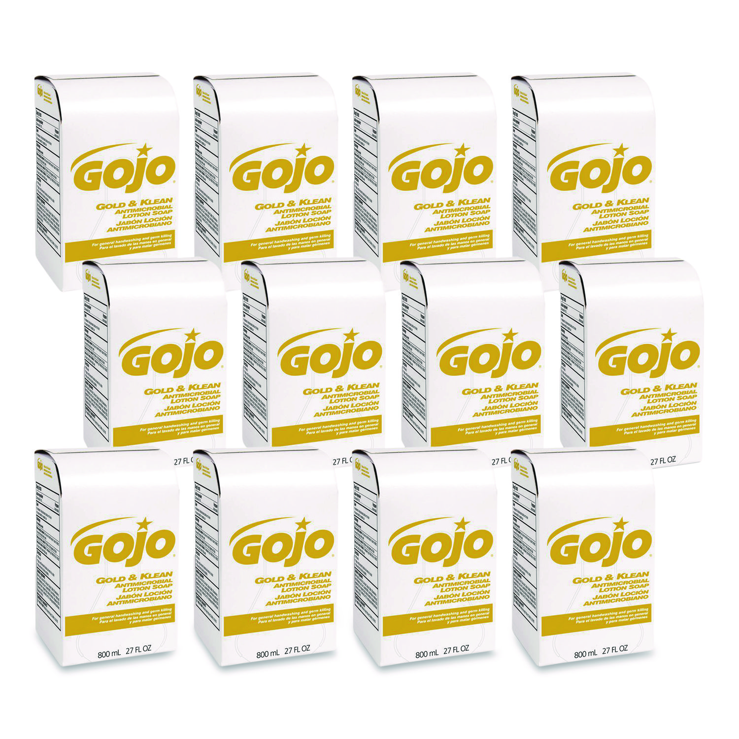 Gojo Gold GOJO Gold and Klean Lotion Soap Bag-in-Box Dispenser Refill, Floral ...