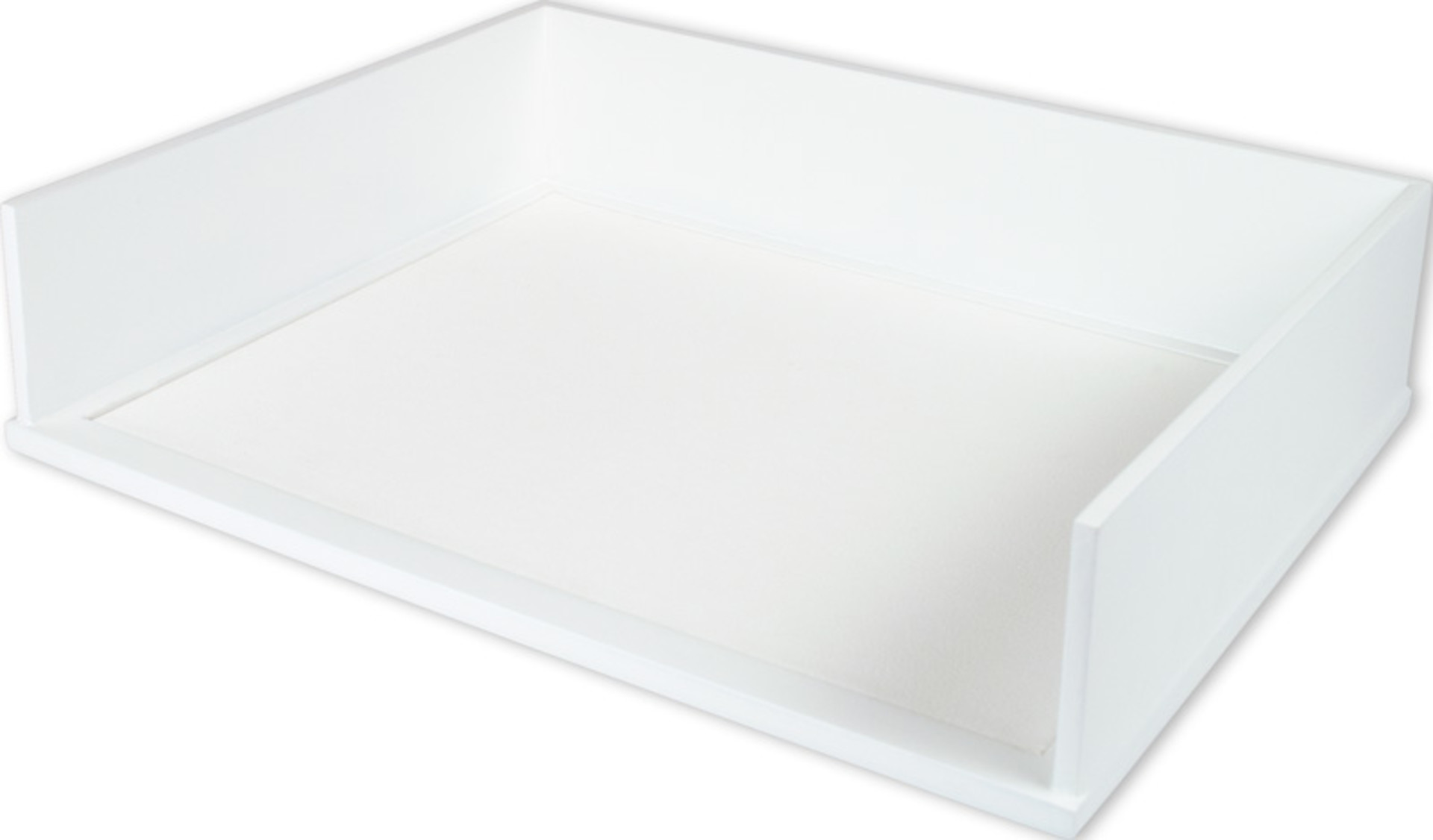 Victor W1154 Pure White Stacking Letter Tray