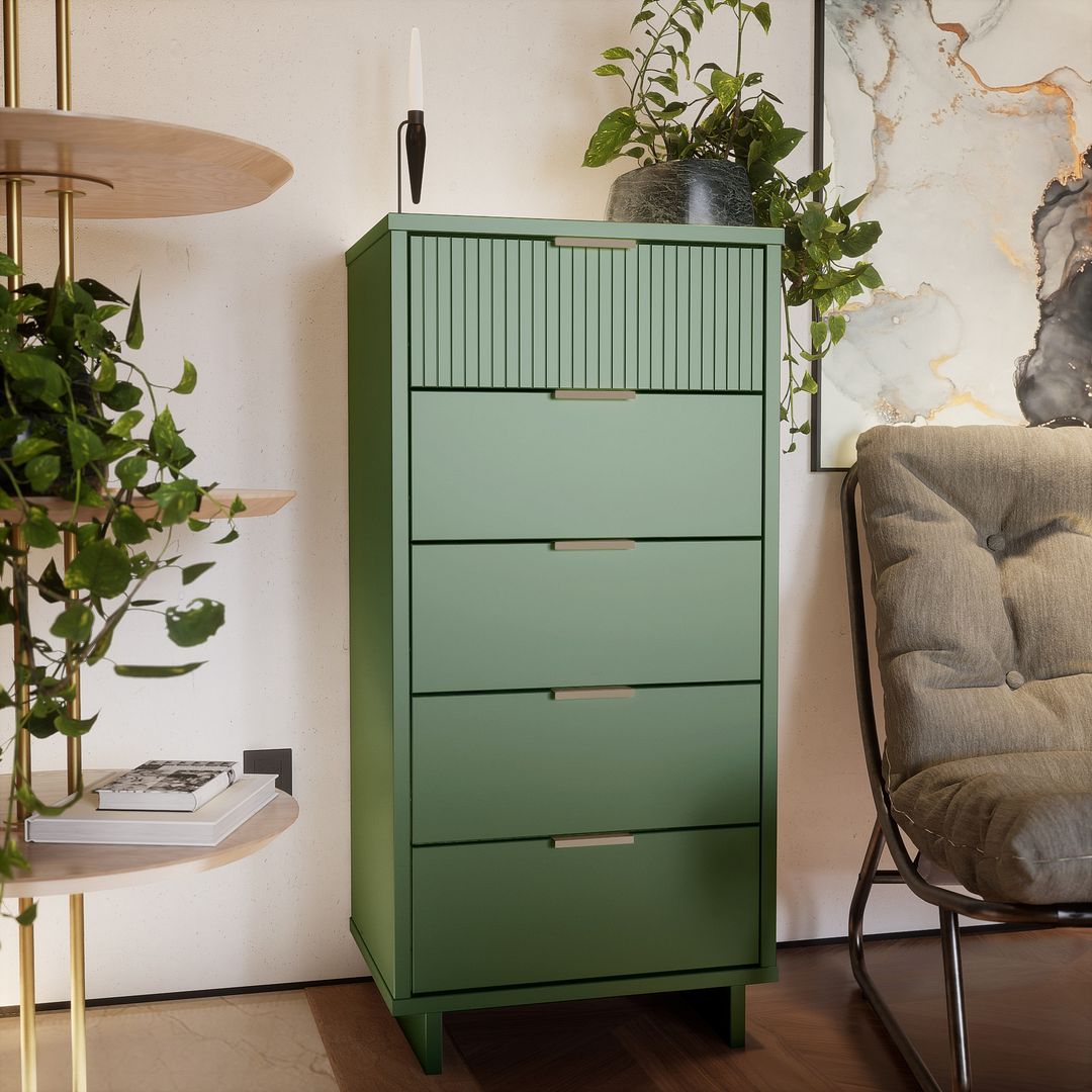 Granville Tall 23.62 Narrow Dresser in Sage Green