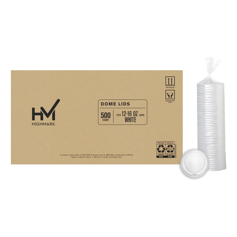 Highmark Hot Coffee Cup Lids, White, Pack Of 500 | OfficeSupply.com