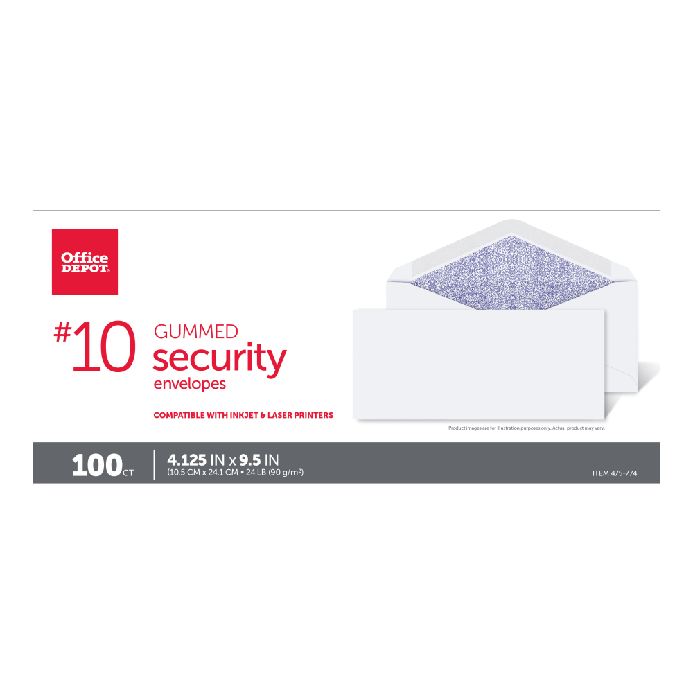 10 Security Envelopes, 4-1/8