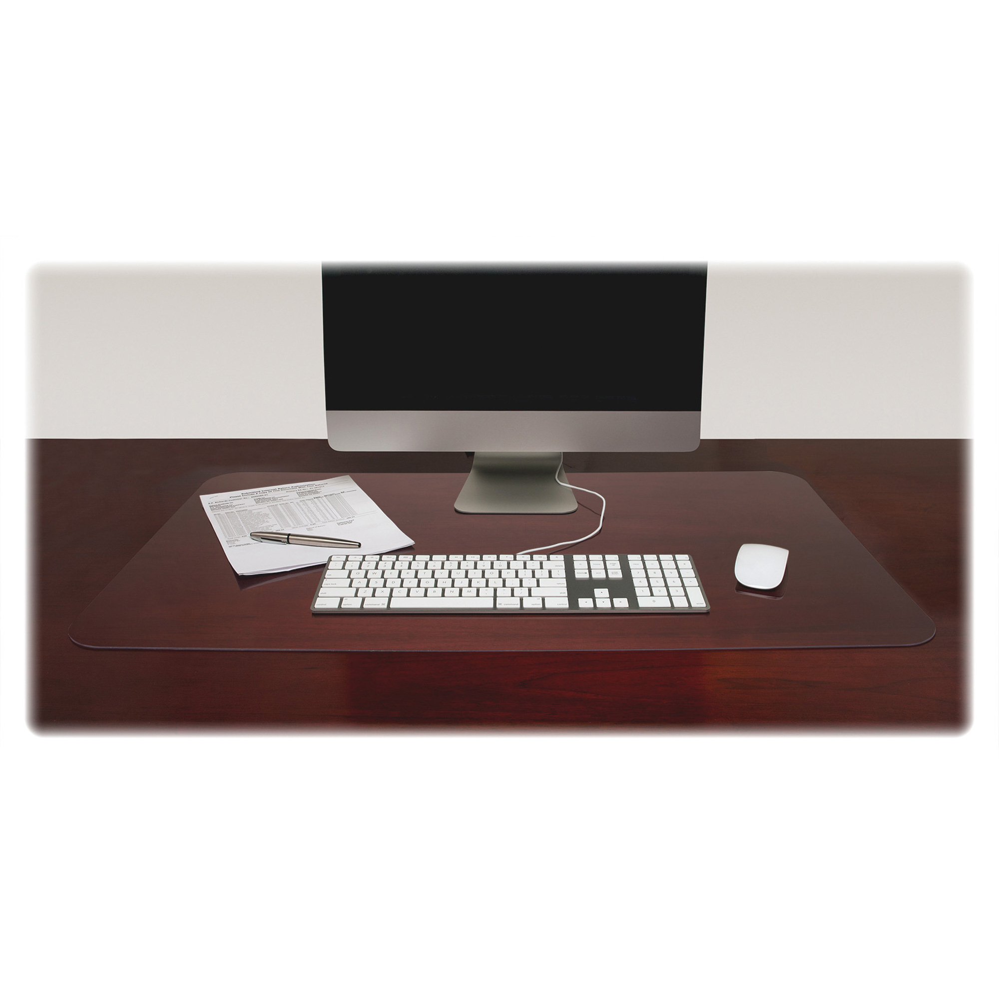 Lorell Rectangular Crystalclear Desk Pads