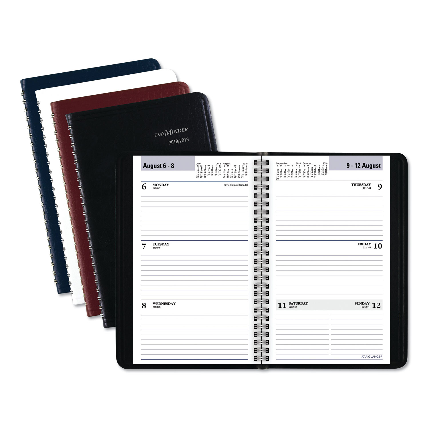 AT-A-GLANCE 2018-2019 学年 ウィークリープランナー/アポイントメントブック L 8-1/4 x 10-7/8 ブラック (7095705) AT-A-GLANCE 2018-2019 学年 ウィークリープランナー⁄アポイントメント