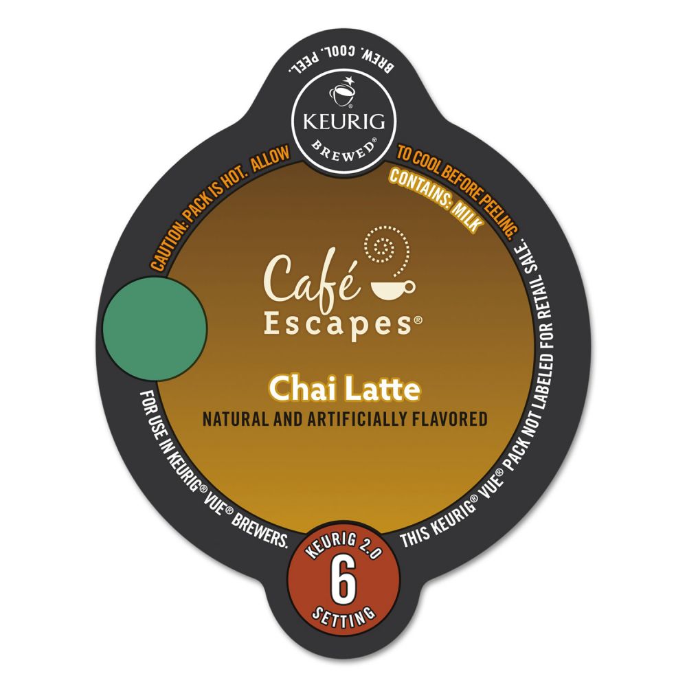 Café Escapes Chai Latte KCups GMT9322