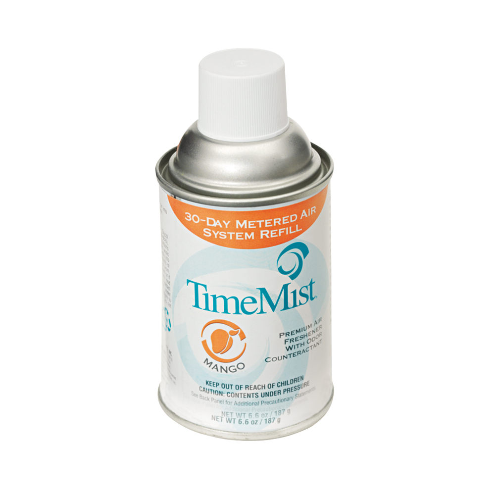 TimeMist Premium Metered Air Freshener Refill, 6.6 Oz, Mango, Carton of