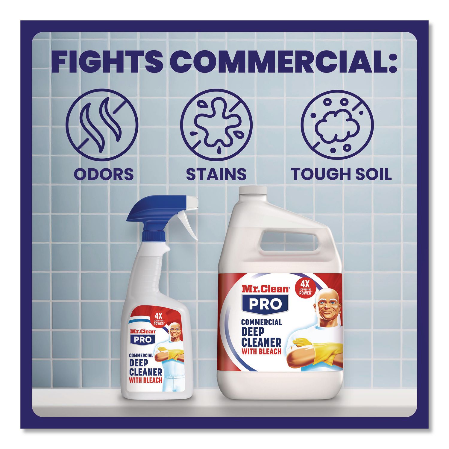 Mr. Clean PRO Commercial Deep Cleaner with Bleach, Unscented, 32 oz ...