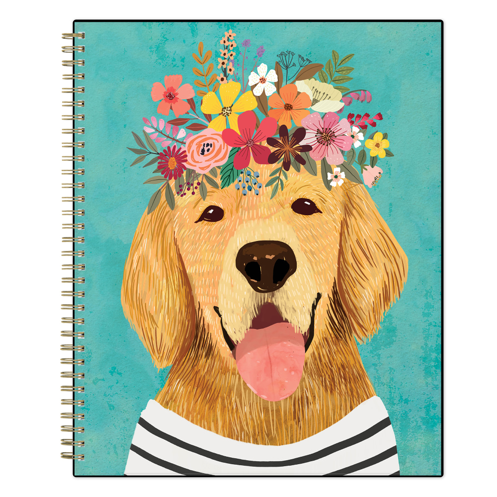 Blue Sky Mia Charro Weekly/Monthly Planner, 81/2” x 11”, Golden