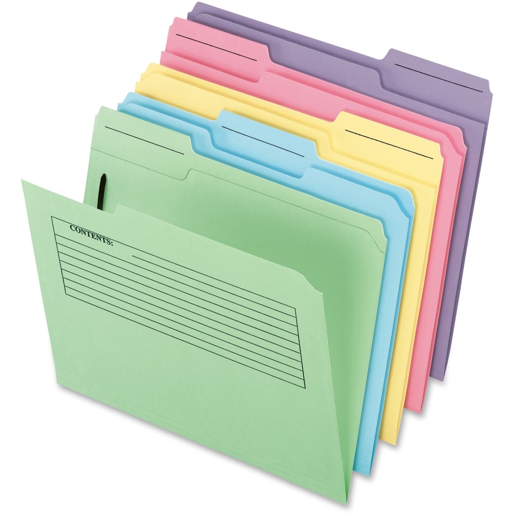 Pendaflex Printed Notes Folders With 1 Fastener, 1/3 Cut, Letter Size ...