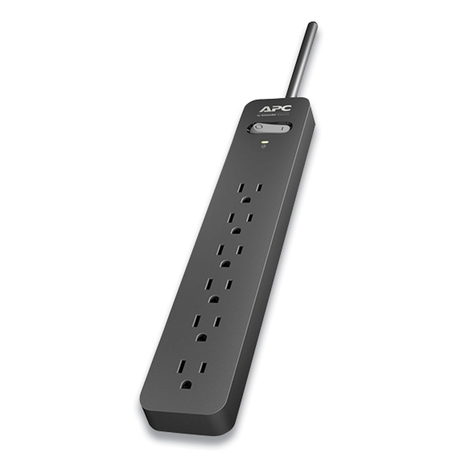 APC Essential SurgeArrest Surge Protector, 6 AC Outlets, 3 ft Cord, 540