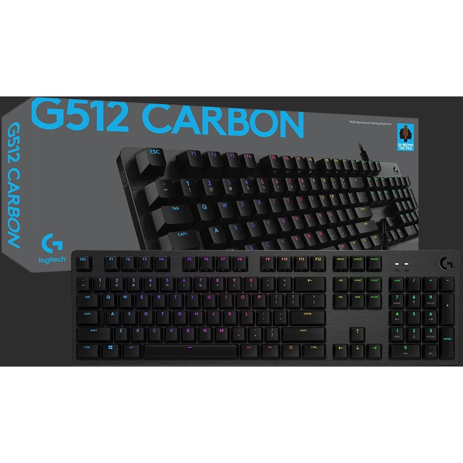 Logitech G512 CARBON LIGHTSYNC RGB Mechanical Gaming Keyboard with