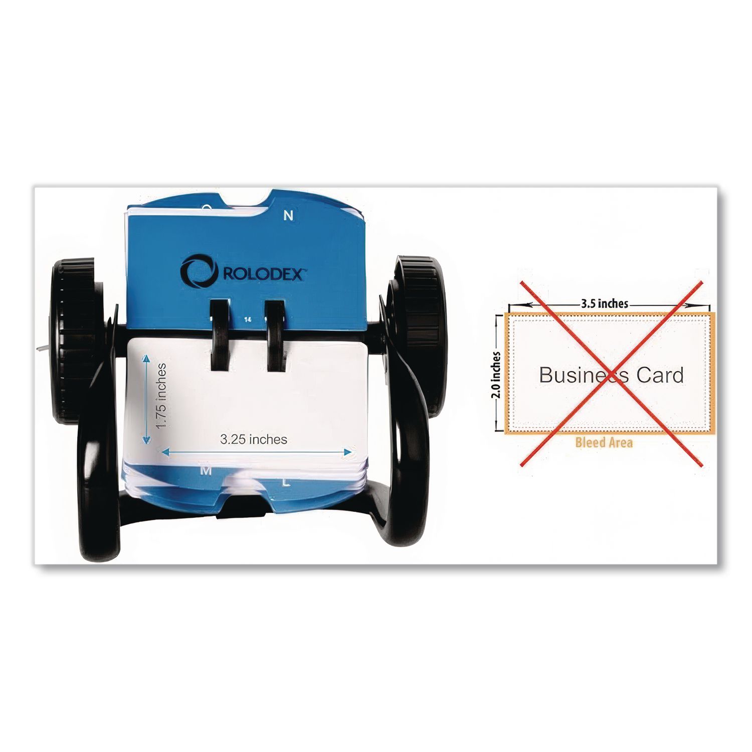 Rolodex Mini Classic Rotary Card File, 1 3/4