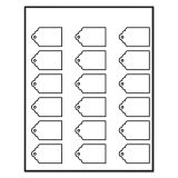 Avery Printable Scalloped Edge Tags with Strings, 2 x 1 1/4, White, 180 ...