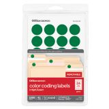 Avery Printable Self-Adhesive Removable Color-Coding Labels, 1