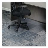 Alera Studded Chair Mat for Flat to Low Pile Carpeted Floors, Rectangular, Beveled Edges, 46" x 60", Clear ALEMAT4660CLPR