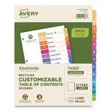 Sparco Print-on Tab Dividers Letter Size - 90 Bright Unpunched For Xerox Printers, 50 Sheets Per Box