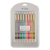 TUL Retractable Gel Pens, 0.7mm Medium Point, Black Ink, Pack Of 12 - Smooth Writing For Notes & More