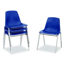 NPS 8100 Series Poly Shell Stacking Chair, Supports Up to 500 lb, 18 ...