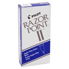 Razor Point Bullets Pilot Razor Point II Markers, Super Fine Point, 0.3 mm, Blue Barrel ...