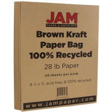 JAM Paper Color Multi-Use Printer & Copy Paper, Brown Kraft, Letter (8. ...