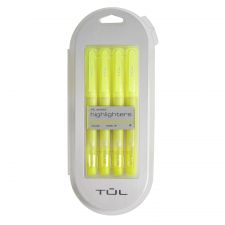 Sharpie® Tank Style Highlighters, Fluorescent Yellow Ink, Chisel Tip, Yellow Barrel, 4/Set ; | Winders' Sales & Services