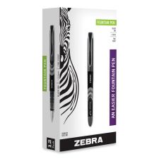 Zebra Zensations Füllfederhalter 2er Pack – 0,6 Mm Feine Schwarze Edelstahlfeder Für Glattes Schreiben