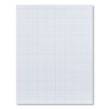 Ampad Quadrille Pads, Cross-Section Quadrille Rule (10 sq/in, 1 sq/in ...