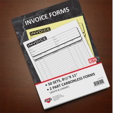 Cosco Invoice Form Book with Slip, Business, 8 1/2 x 11, 2-Part ...