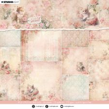 Studio Light A Cat's Secret Background Paper Pad 8"X8" | OfficeSupply.com