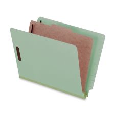 Pendaflex Pressboard Classification Folders | 2-Dividers, 2.5" Expansion | Legal Size, Dark Green | 10/Box
