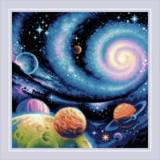 RIOLIS Counted Cross Stitch Kit 15.75X15.75-Other Worlds (14 Count