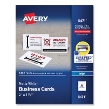 Avery Printable Microperforated Business Cards with Sure Feed ...
