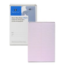 Cuaderno Sparco Steno - Rayado Pitman, 70 Hojas, 6x9 Cm, Color Verde, Bobina De Alambre Segura
