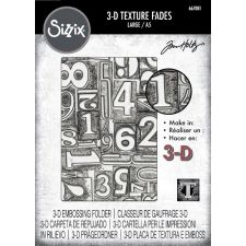 Sizzix 3D Texture Fades A5 Embossing Folder By Tim Holtz | OfficeSupply.com