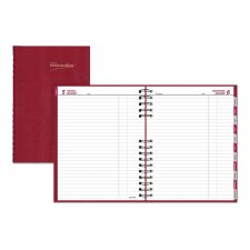 Brownline CoilPro Daily Planner, 10 x 7.88, Red Cover, 12-Month (Jan to ...