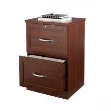 Realspace Premium 17 D Vertical 2 Drawer File Cabinet Brick Cherry Officesupply Com