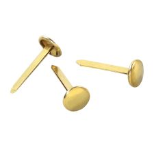 ACCO Round-Head Solid Brass Fasteners, No. 4R, 1", Box Of 100 ...
