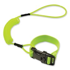 ergodyne Squids 3157 Coiled Lanyard with Buckle, 2 lb Max Working