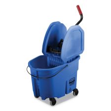 Rubbermaid Commercial WaveBrake 2.0 Secchio Per Mocio Con Strizzatore – 35 QT (33 L) – Nero, Resistente E Silenzioso